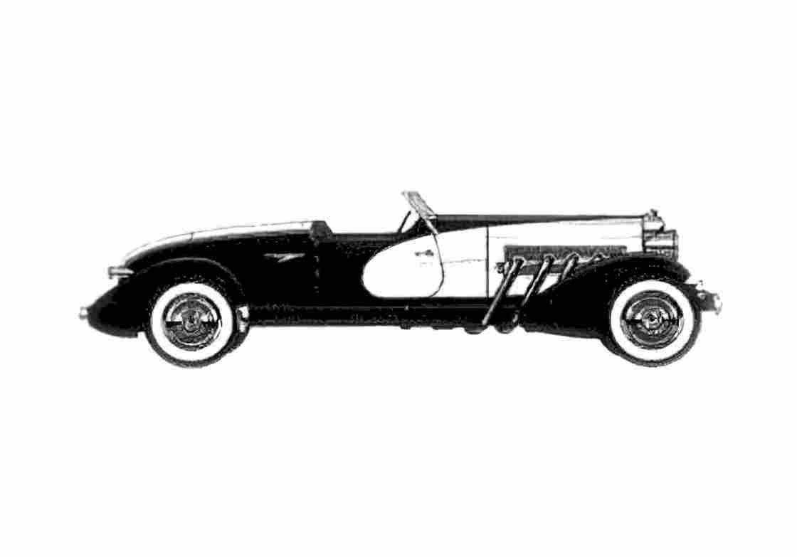 Blueprint Duesenberg roadster Cabriolet 1933 A4 Photo Print