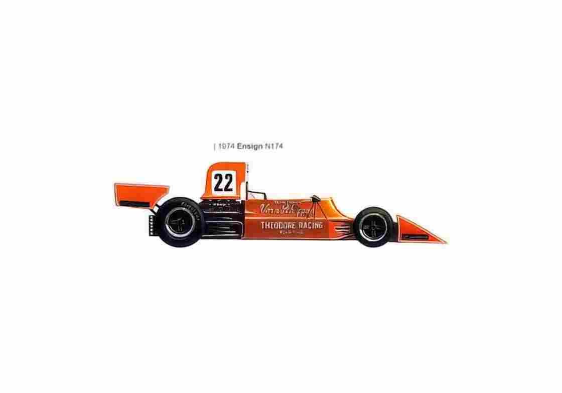 Blueprint Ensign N174 F1 OW 1974 01 A4 Photo Print