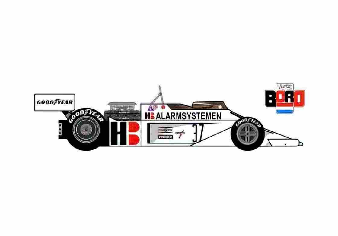 Blueprint Ensign N175 F1 OW 1976 A4 Photo Print