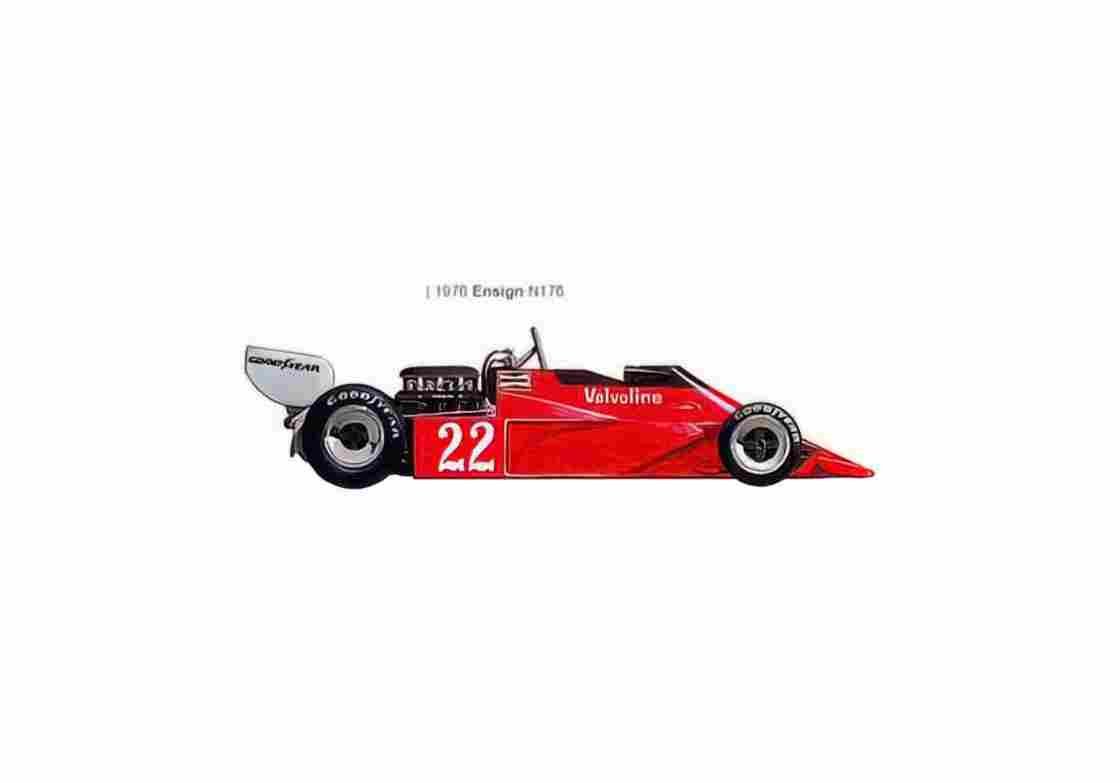 Blueprint Ensign N176 F1 OW 1976 01 A4 Photo Print