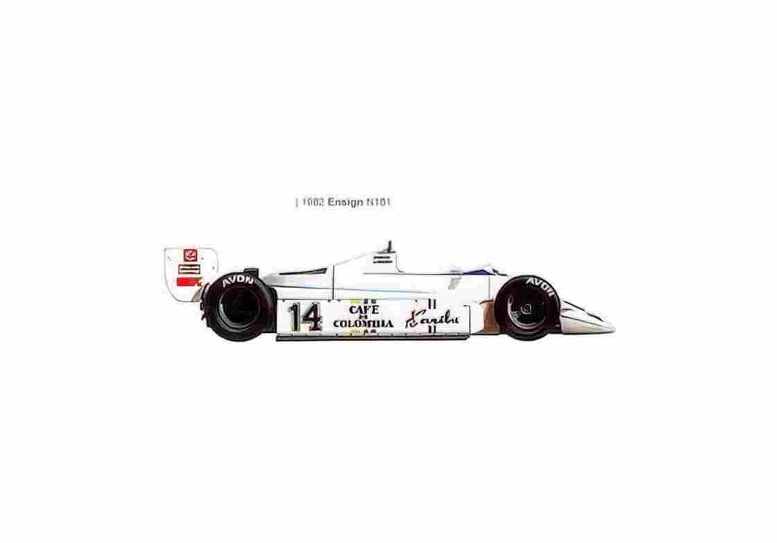 Blueprint Ensign N181 F1 OW 1982 01 A4 Photo Print