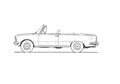 Blueprint FSO 125 Cabriolet 1973 A4 Photo Print