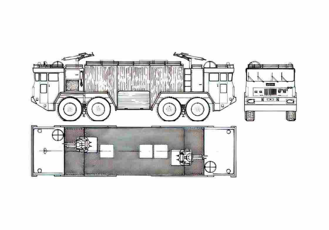 Blueprint Faun 4 Archer Fire Truck 1972 A4 Photo Print