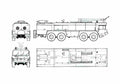 Blueprint Faun 4 archer Fire Truck 1979 A4 Photo Print