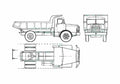 Blueprint Faun K20 Truck 1956 A4 Photo Print