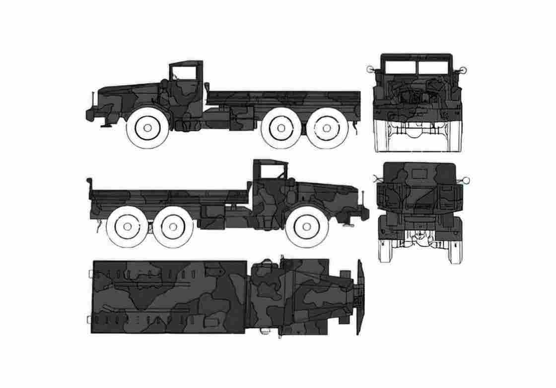 Blueprint Faun Kipper 12t Truck A4 Photo Print