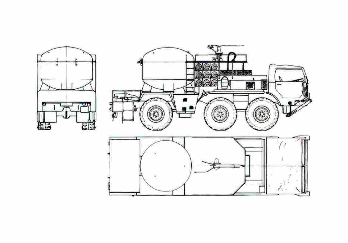 Blueprint Faun L 912 21 Fire Truck 1965 A4 Photo Print