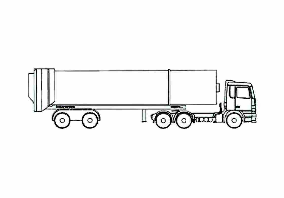 Blueprint Faun Rotopress 541 Dump Truck 2006 A4 Photo Print