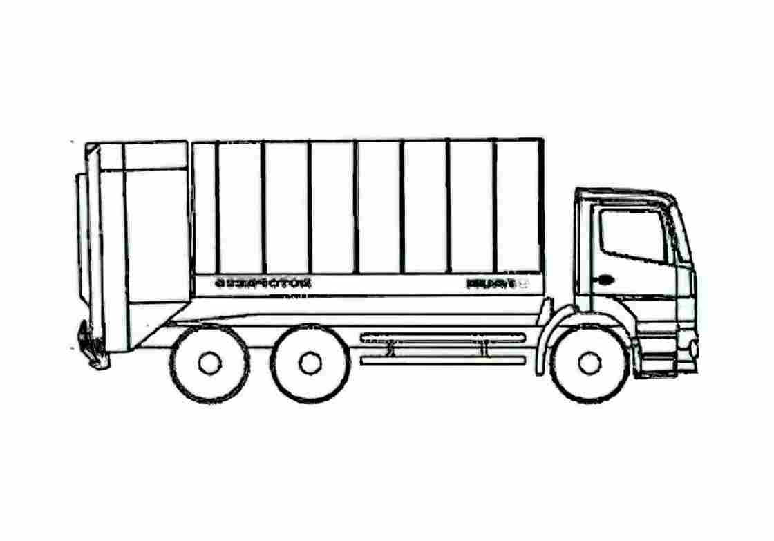 Blueprint Faun Rotopress Dump Truck 2006 A4 Photo Print