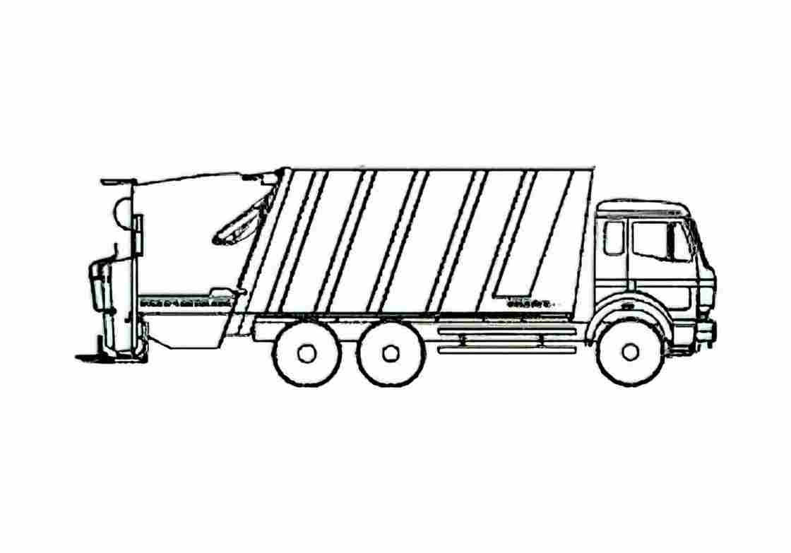 Blueprint Faun Selectapress Dump Truck 2006 A4 Photo Print
