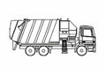 Blueprint Faun Sidepress Dump Truck 2006 A4 Photo Print