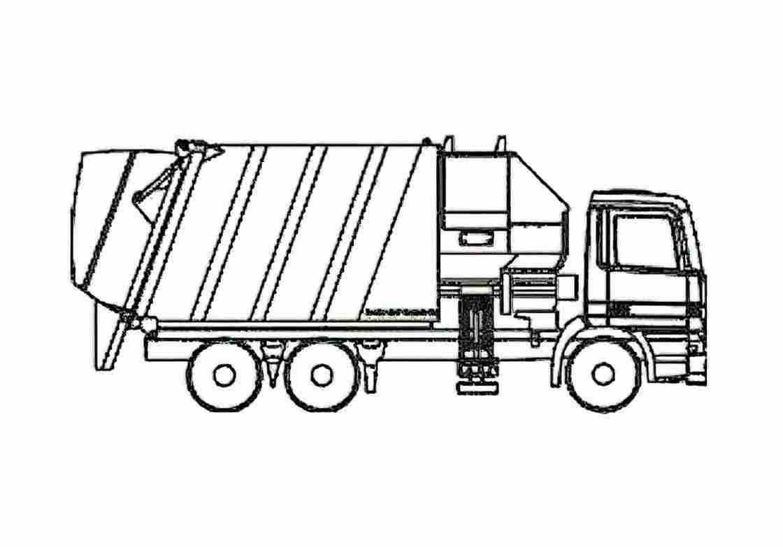Blueprint Faun Sidepress Dump Truck 2006 A4 Photo Print