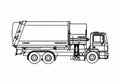 Blueprint Faun Sidepress X Dump Truck 2006 A4 Photo Print