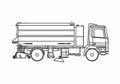 Blueprint Faun Terrajet Street Sweeper Truck 2006 A4 Photo Print