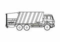 Blueprint Faun Variopress Dump Truck 2006 A4 Photo Print