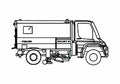 Blueprint Faun Viajet 5U Street Sweeper Truck 2006 A4 Photo Print