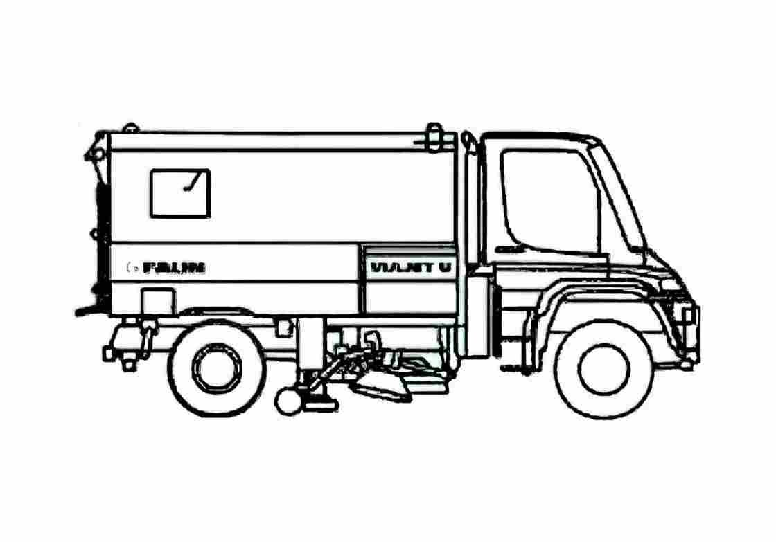 Blueprint Faun Viajet 5U Street Sweeper Truck 2006 A4 Photo Print