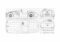 Blueprint Ferrari 125 S Cabriolet 1947 A4 Photo Print