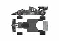 Blueprint Ferrari 126 C2 Monaco GP Cabriolet 1983 A4 Photo Print