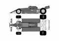 Blueprint Ferrari 126 CK F1 Cabriolet 1981 A4 Photo Print
