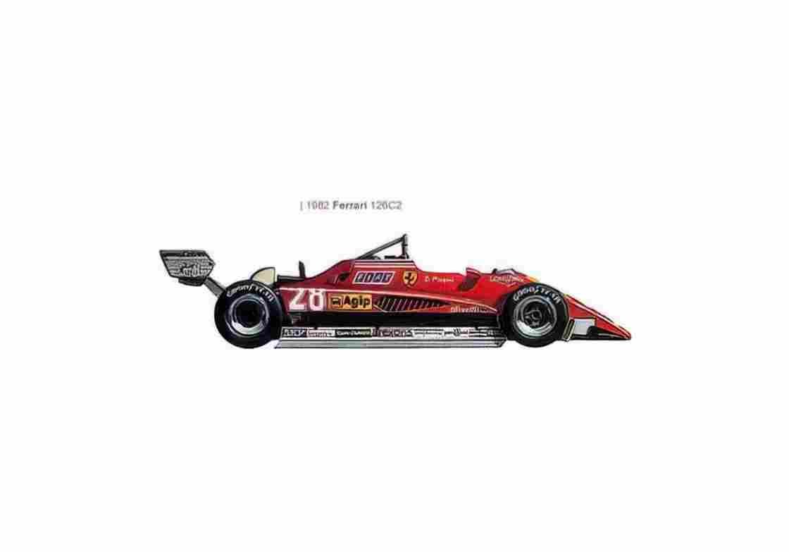 Blueprint Ferrari 126C2 F1 OW 1982 01 A4 Photo Print