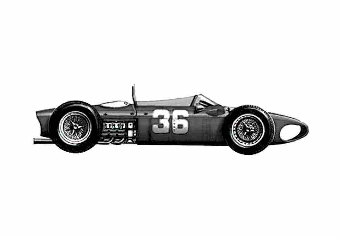 Blueprint Ferrari 156 Cabriolet 1961 A4 Photo Print