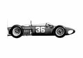 Blueprint Ferrari 156 F1 Cabriolet 1961 A4 Photo Print