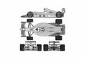 Blueprint Ferrari 189 F1 Cabriolet 1989 A4 Photo Print