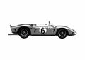 Blueprint Ferrari 246 P Targa Florio Cabriolet 1961 A4 Photo Print