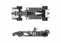 Blueprint Ferrari 248 F1 China GP Cabriolet 2006 A4 Photo Print