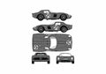 Blueprint Ferrari 250 GTO Le Mans Coupe 1964 A4 Photo Print