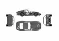 Blueprint Ferrari 250 GTO Version E Coupe 1962 A4 Photo Print