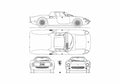 Blueprint Ferrari 250 LM Berlinetta Coupe 1964 A4 Photo Print