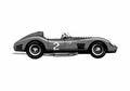 Blueprint Ferrari 250 TRS Testa Rossa Le Mans A Type Cabriolet 1958 A4 Photo Print