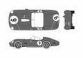 Blueprint Ferrari 250 Testa Rossa Cabriolet 1959 A4 Photo Print