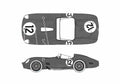 Blueprint Ferrari 250 Testa Rossa Cabriolet 1960 A4 Photo Print