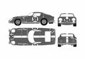 Blueprint Ferrari 275 GTB Version B Coupe 1967 A4 Photo Print