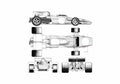 Blueprint Ferrari 312 B2 F1 Cabriolet 1971 A4 Photo Print