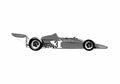 Blueprint Ferrari 312 B3 F1 OW 1973 A4 Photo Print