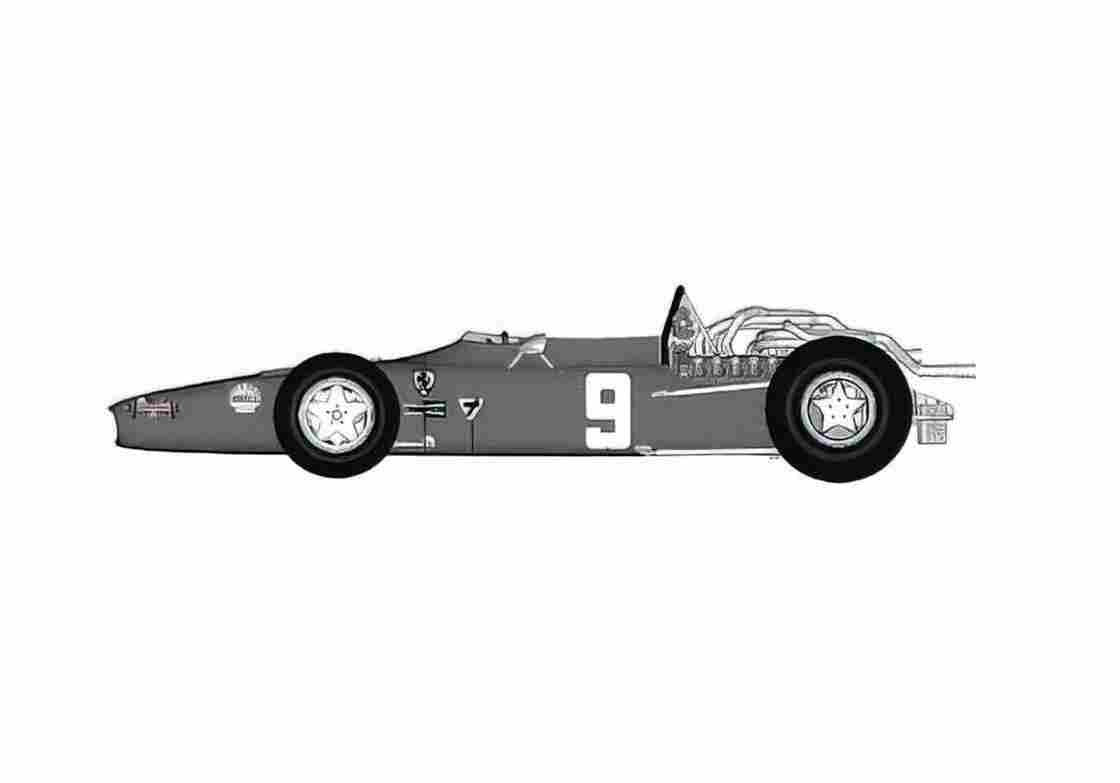 Blueprint Ferrari 312 F1 Cabriolet 1968 A4 Photo Print