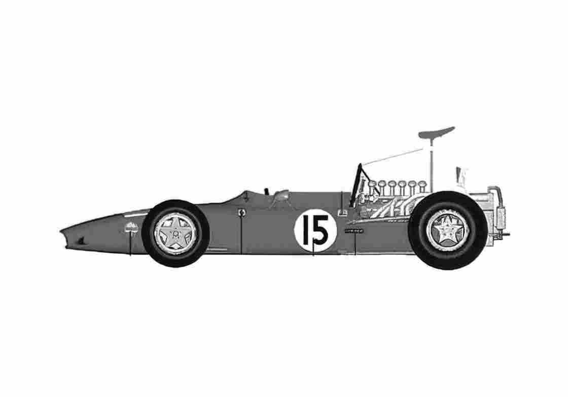 Blueprint Ferrari 312 F1 Monaco Spanish GP Cabriolet 1969 A4 Photo Print