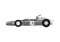 Blueprint Ferrari 312 F1 Wing Cabriolet 1968 A4 Photo Print