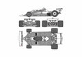 Blueprint Ferrari 312 T Cabriolet 1975 A4 Photo Print