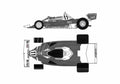 Blueprint Ferrari 312 T2 Lauda Cabriolet 1977 A4 Photo Print