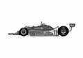Blueprint Ferrari 312 T4 F1 GP Cabriolet 1979 A4 Photo Print