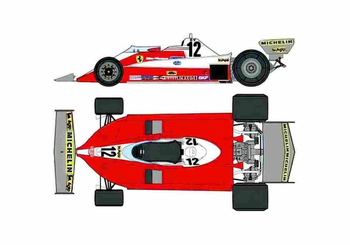 Blueprint Ferrari 312T3 F1 OW 1978 A4 Photo Print