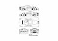 Blueprint Ferrari 330 P Coupe 1964 A4 Photo Print