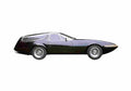 Blueprint Ferrari 365 Coupe 1967 A4 Photo Print