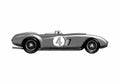 Blueprint Ferrari 375 Plus Le Mans Cabriolet 1954 A4 Photo Print