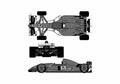 Blueprint Ferrari 412 T2 Cabriolet 1995 A4 Photo Print